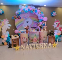 birthday Unicorn Balloon Decor